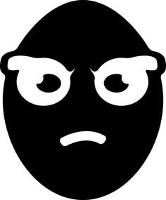 Oval Face Simple Line Art Svg, Free Vectors File
